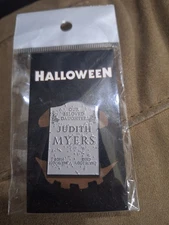 1 1/2" HalloweenT (1978) Judith Myers Tomb Enamel Pin - Trick Or Treat Studios