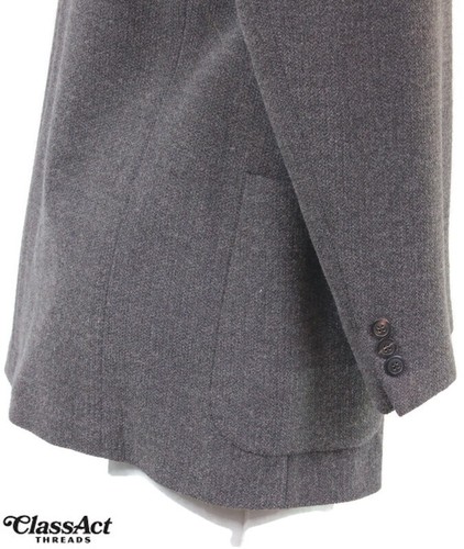 Hugo Boss Italy Wool Blend Gray 3 Btn Stretch Blazer Sport Jacket Mens 44R - Picture 4 of 11