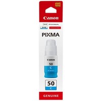 Canon GI-50C Tintenpatrone Cyan, NachfüLltinte, Original Tinte, Blau