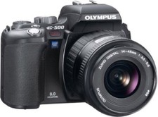 OLYMPUS Digital SLR Camera E-500KITBK 8.0MP Black Lens Set