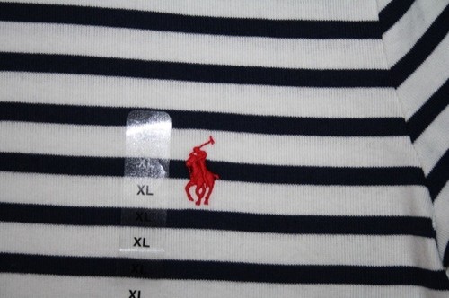 Ralph Lauren maritimes Ringel-Shirt NEUW Gr. L oder XL blau-weiß roter Reiter - Bild 3 von 3