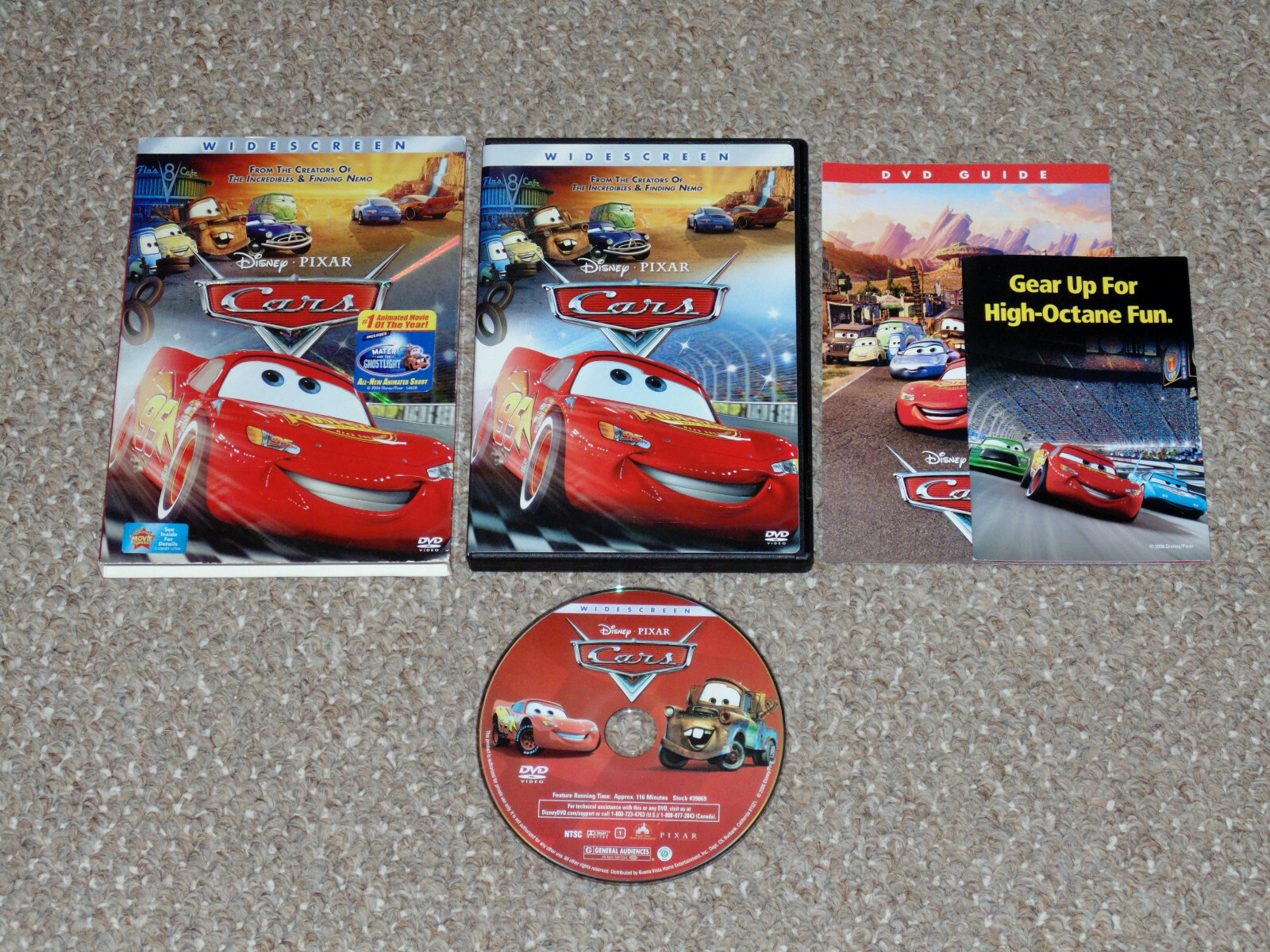 Disney Pixar Cars DVD 2006 Complete with Slipcover 786936271898 eBay