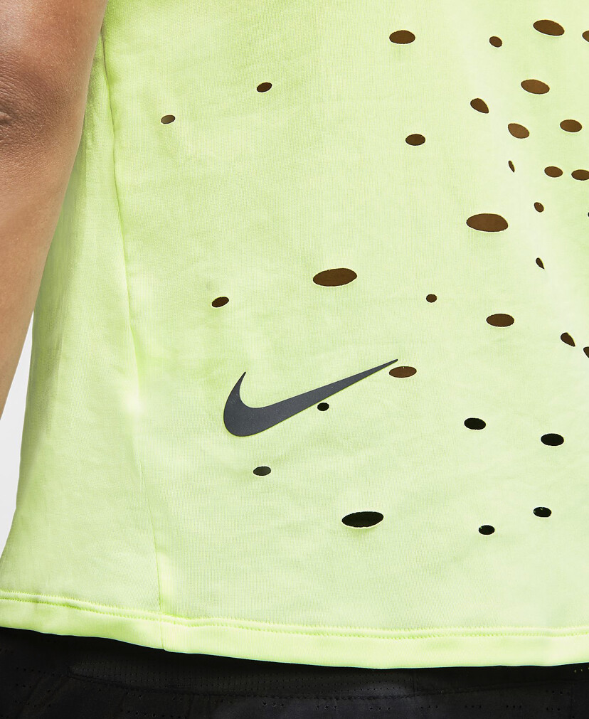 NIKE - ttt Nike Tech Pack Running Singlet Tank Top Slim Fit Volt Mens