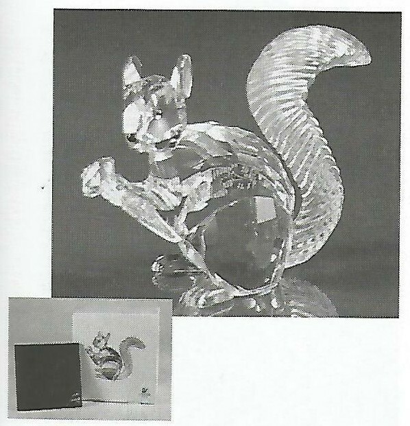 SQUIRREL 1997 Swarovski Silver Crystal 10th Anniversary Edition - SCS Membership