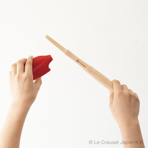 Le Creuset Silicone Gourmet Spatula VS Size M Cherry Red Heat Resistant JPN NEW - Picture 7 of 10