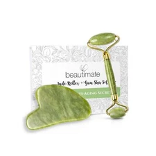 Jade Roller for Face & Gua Sha Scraping Massage Tool Anti Aging & Wrinkle Tool
