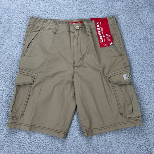 Men's Unionbay Messenger Cargo Shorts Size 34 Grain Color Flex Waist (NEW)