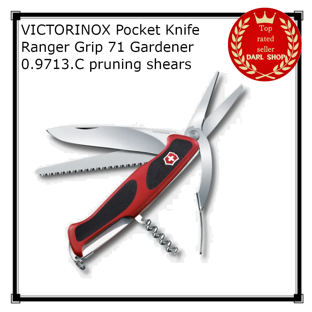 VICTORINOX Pocket Knife Ranger Grip 71 Gardener 0.9713.C pruning