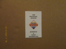 WBL Pacific Suns Vintage Defunct AA Pro Baseball 1998 Team Logo Pocket Schedule