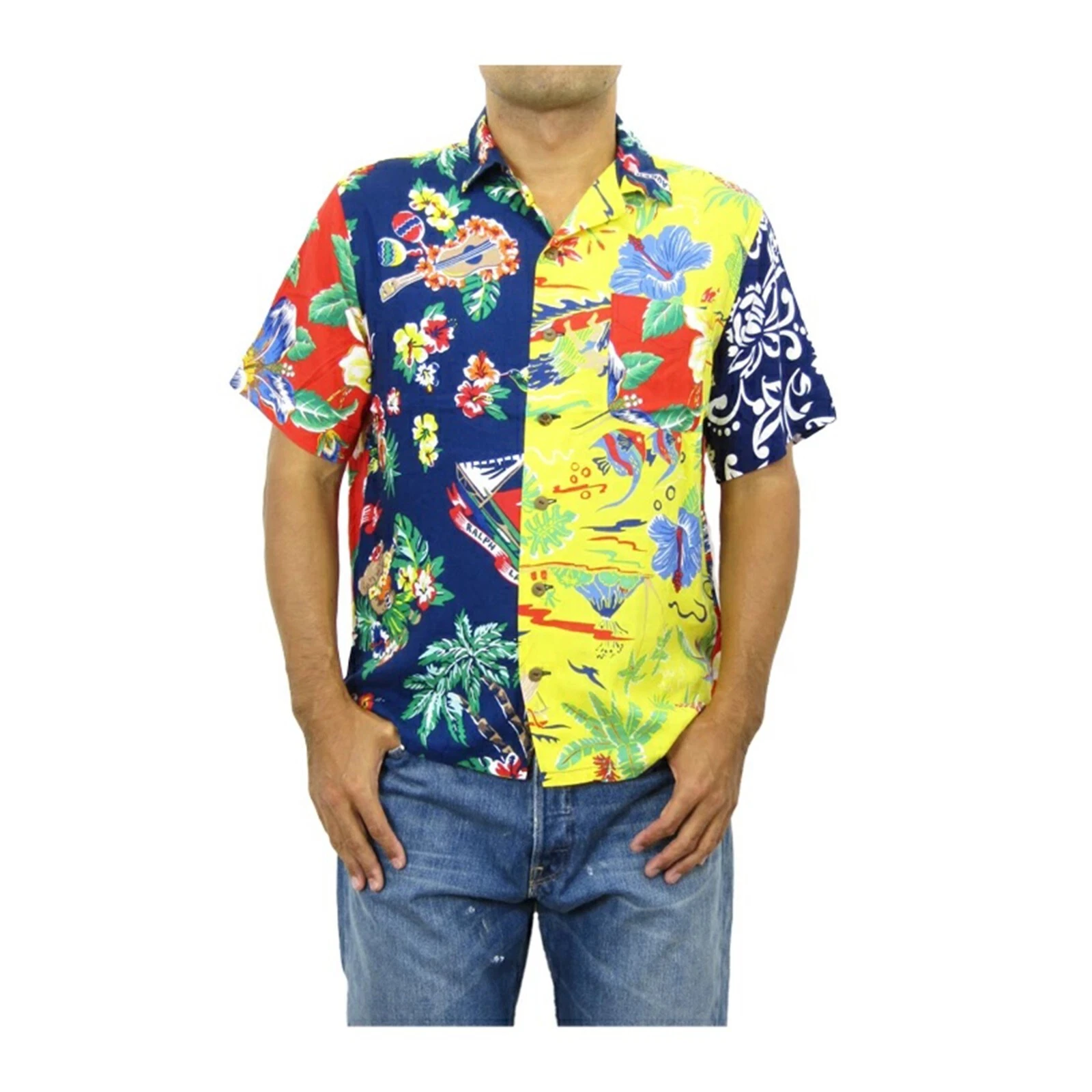 Polo Ralph Lauren Short Sleeve Polo Bear Viscose Hawaiian Shirt - Floral Paneled
Opens in a new wind