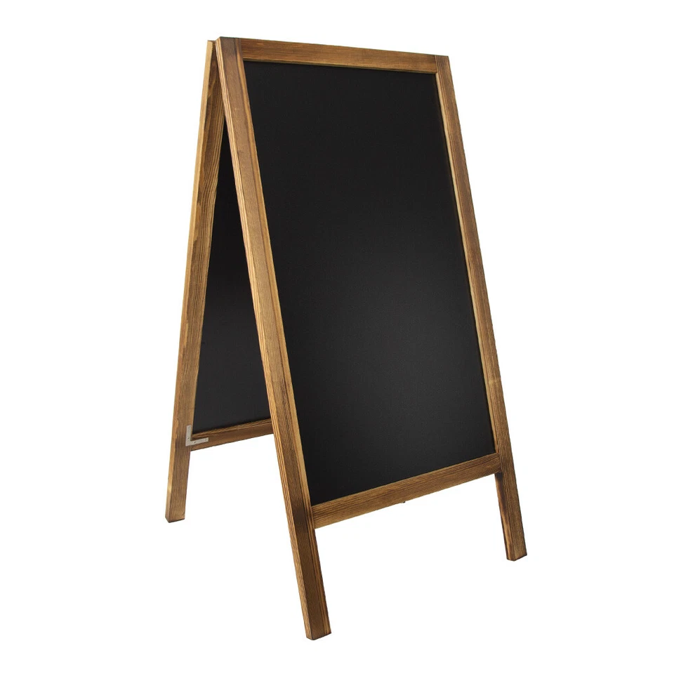 Wooden Frame A-Type Stand Blackboard Chalkboard Memo Board Menu Display Sign USA - Image 3 of 4