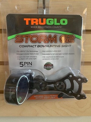 New Truglo Storm G2 5 Pin 019 Bow Sight W Light Tg3015b 788130018385 Ebay