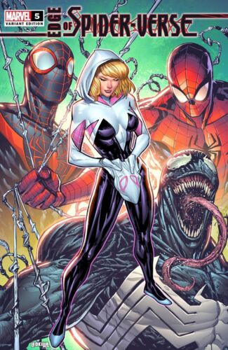 🔥EDGE OF SPIDER-VERSE #5 LASHLEY UF4 Trade Variant Spider-Gwen Miles Morales - Picture 1 of 1