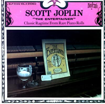 Scott Joplin - ''The Entertainer'' Classic Ragtime From Rare Piano Rolls LP .