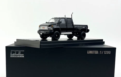 GOC 1:64 Black GMC Top kick 4500 Muscle Pickup Truck Ironhide Model Diecast - Picture 9 of 9