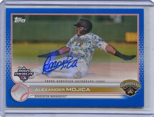 2022 Topps Pro Debut Alexander Mojica Blue Auto 141/150