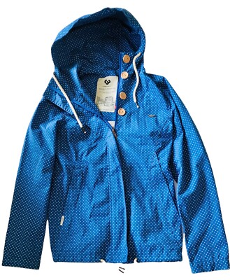 Ragwear Jacket Ragwear Rainy Ragwear Blue Polka Dot Coat Jacket