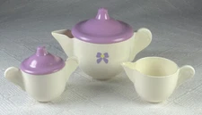 5 Replacement Pcs for Playskool Magic Party Tea Set (Creamer Sugar Tea Pot) Vtg