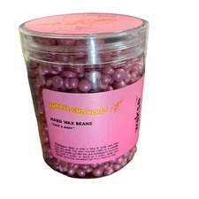 Wakse Bubble Gum Blast Hard Wax Beans for Face & Body 4.8oz Metallic Pink
