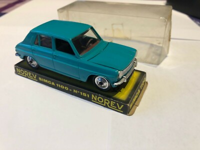 NOREV 1/43 Simca 1100 N151 Bleu - Miniature Voiture Ancienne Avec Boîte