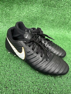 Nike Soccer Cleats Tiempo Rio IV Men's Size 7.5 FG Black 897759