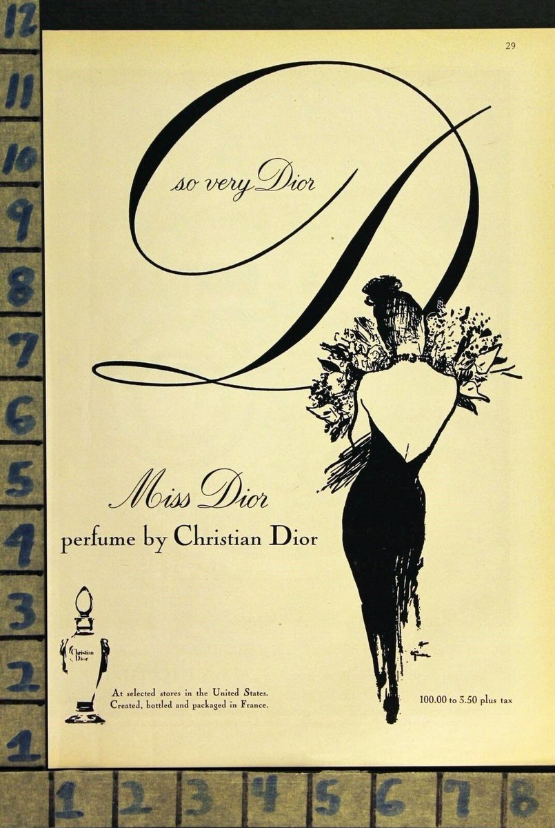 アート・デザイン・音楽 Dior The Perfumes 1960 CHRISTIAN DIOR MISS SEXY FRENCH PERFUME TOILET WATER VINTAGE