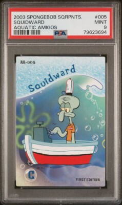 Squidward Spongebob Squarepants 2003 Aquatic Amigos #AA-005 First