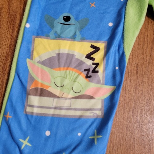 Star Wars The Mandalorian Grogu Baby Yoda Pajama Blanket Sleepee 1 Piece Size 6 - Picture 4 of 9