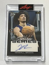 2022-23 Leaf Signature Series KENDALL BROWN XRC SP AUTO TRUE 1/1 Indiana PACERS!