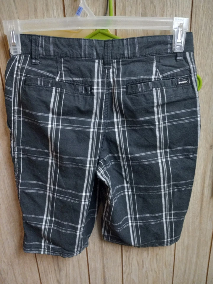 Pantalones Cortos de Carga Tony Hawk Negro Gris Poliéster a Cuadros Cintura Ajustable Niños Talla 14 Foto 2 de 2