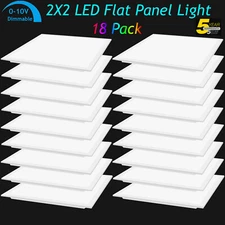 2-20Pack 2x2 Ft LED Flat Panel Light Drop Ceiling Flat Recessed Troffer Fixture