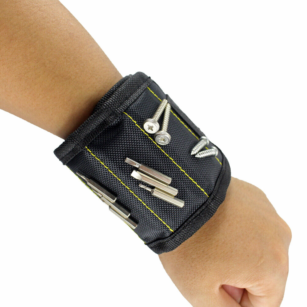 DIY Handy Man Workers Magnetic Wristband Strap for Small Screw Holder