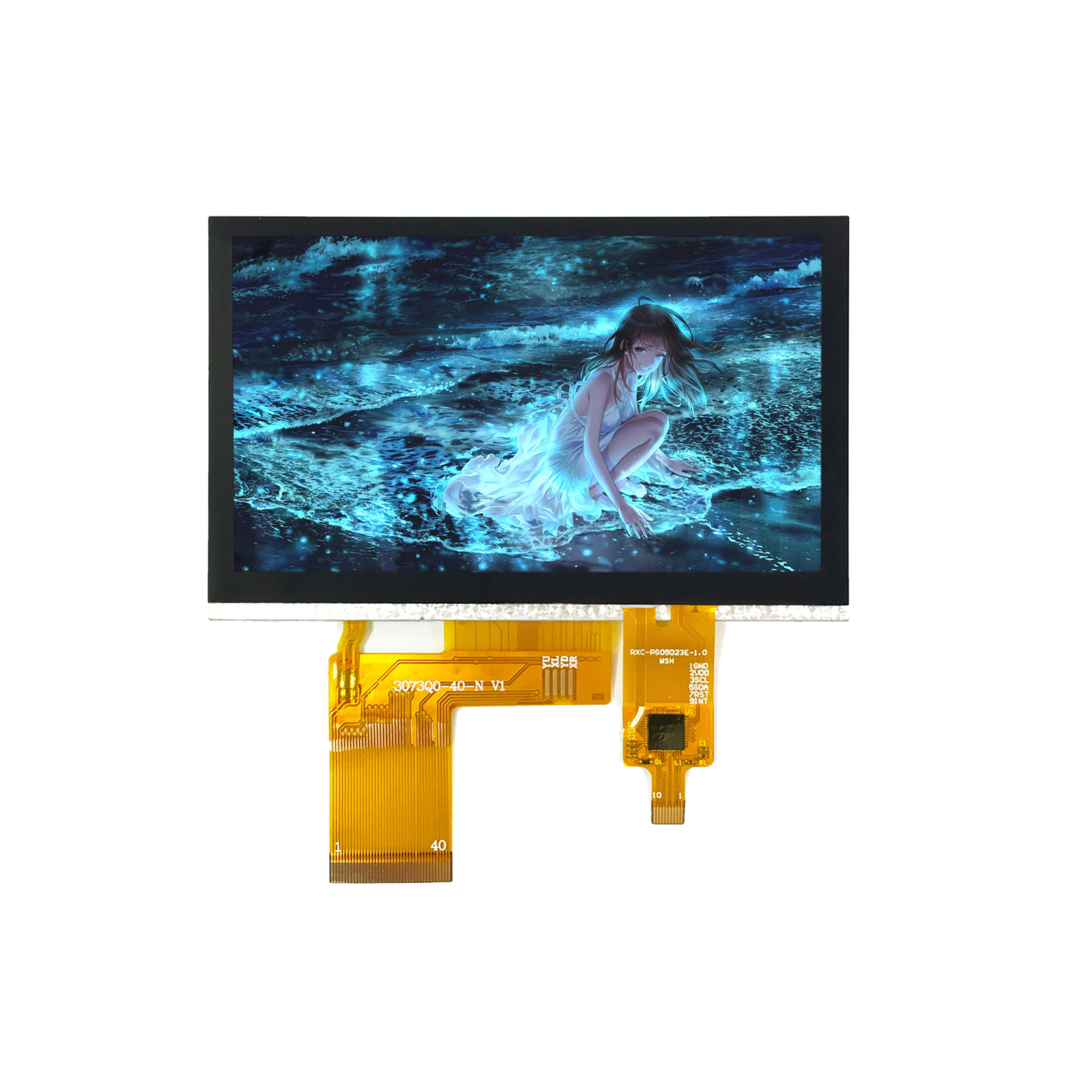 4.3inch 480X272 Capacitive Sensor Touch LCD Screen Module Brightness 500nit