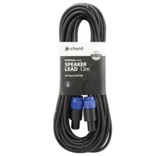 Image of QTX 12M Black Speaker Speakon Lead Cable PA System Sound Audio