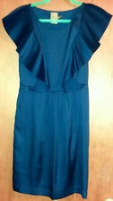 ALI RO BLUE RUFFLE COCKTAIL DRESS SIZE 2