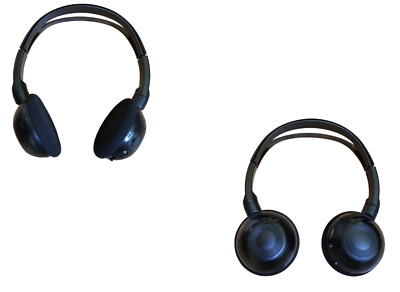2 Wireless DVD headphones for Chevy Tahoe; Chevrolet programmed headsets 2006-15