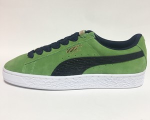 puma clyde green suede