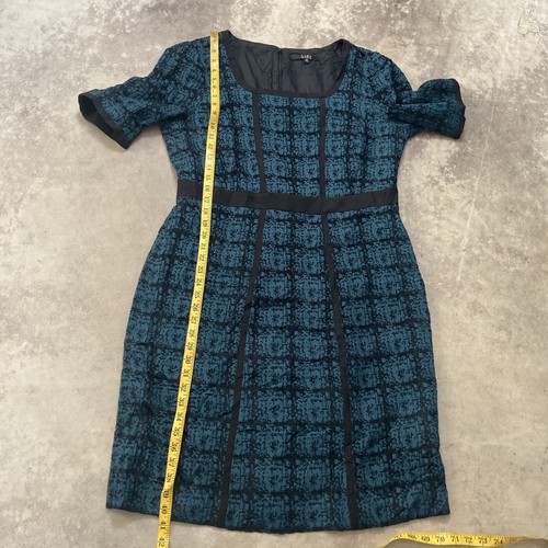 Alex Marie Dress Womens Size 16 Bailey Color Harbor Sound Scoop Neck Blue Black - Picture 6 of 11