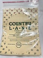 Country Lane Embroidery Cloth-Oval Center with Maroon Leaves- 16" x16"