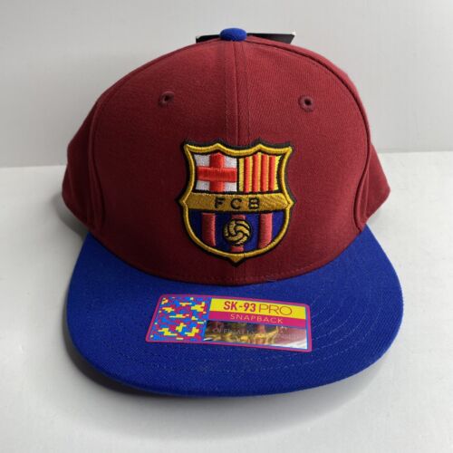 Fan Ink FC Barcelona Red Blue Maroon SnapBack Hat Cap One Size Futbol Soccer New