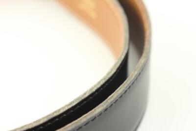 Hermès Black x Brown 32mm Reversible H Logo Belt Kit 84h615s  display picture 2