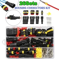 352Pcs 1-4 Pin Car Automotive Wire Connector Plug Kit Waterproof Electrical Set