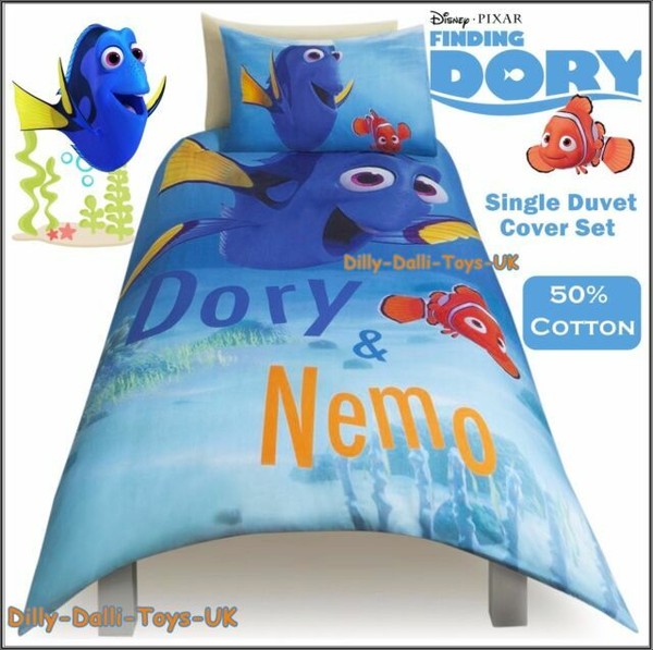 Finding Dory Nemo Disney Pixar Single Duvet Cover Bed Set ...