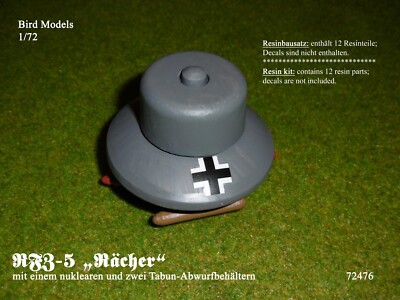 RFZ-5 ''Rächer'' mit 3 Abwurfbehältern   1/72 Bird Models Resinbausatz / resin kit