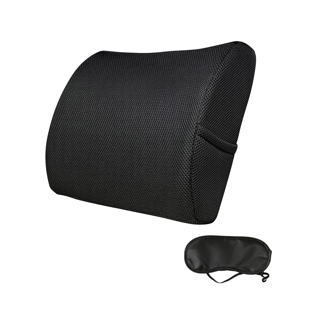 Lumbar Back Support Cushion Car Seat Wheelchair Office Chair Pillow Memory Foam eBay
