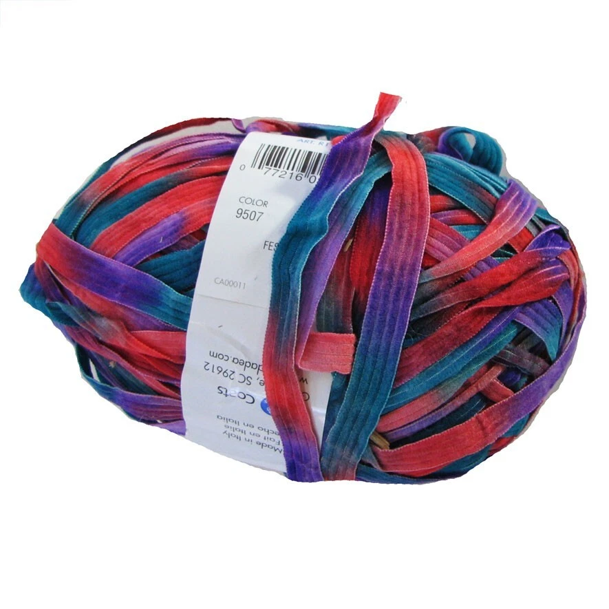 1 Skein Moda Dea Ticker Tape Nylon Italian Yarn, Bulky , Machine Wash Dry - Image 4 of 4