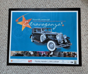 2009 Auburn Cord Extravaganza ACD Festival Classic Car Show VTG Poster 26 x 20