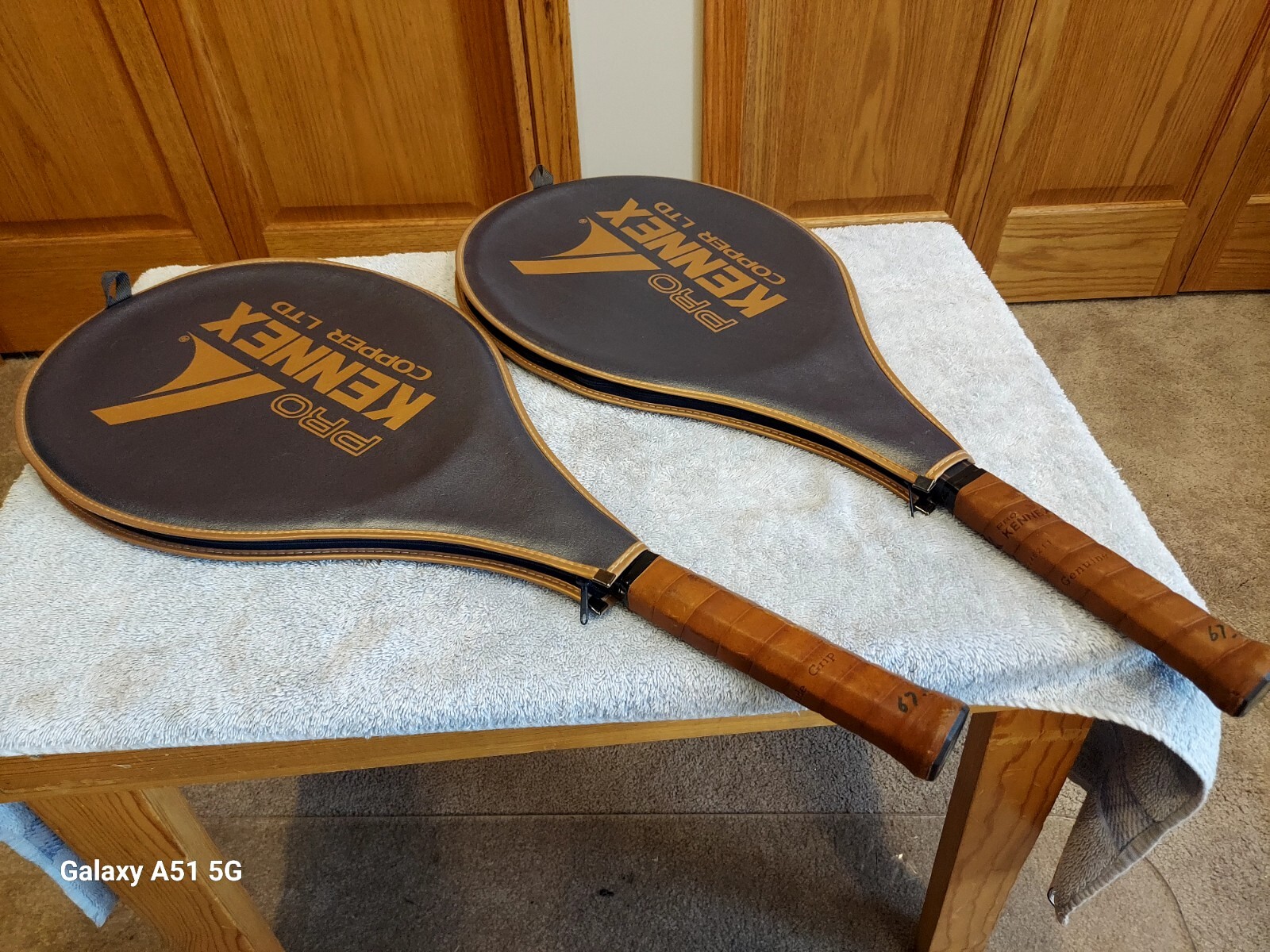 Pair of Pro Kennex Copper Ltd OverSize Graphite Tennis Racquets, 4 1 4