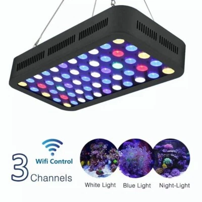 POPULARGROW 165W Tuya Wifi LED Aquarium Light Vollspektrum Reef Coral Marine LPS