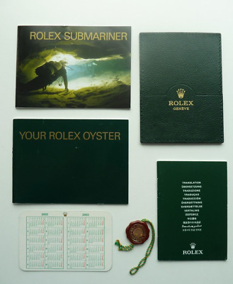 Rolex Submariner Booklet Set 6 Teilig  - englisch von 1.2002 -